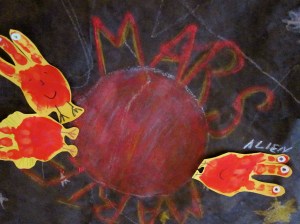 Aliens making a home on Mars