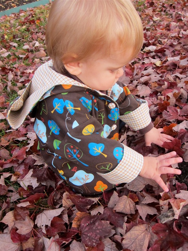 Baby jacket with hood