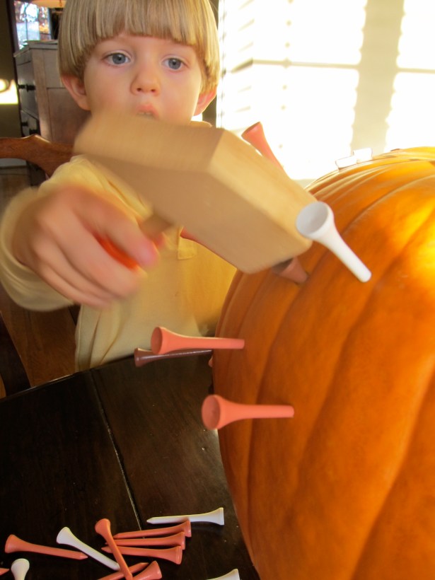 A focused toddler is a very good thing!