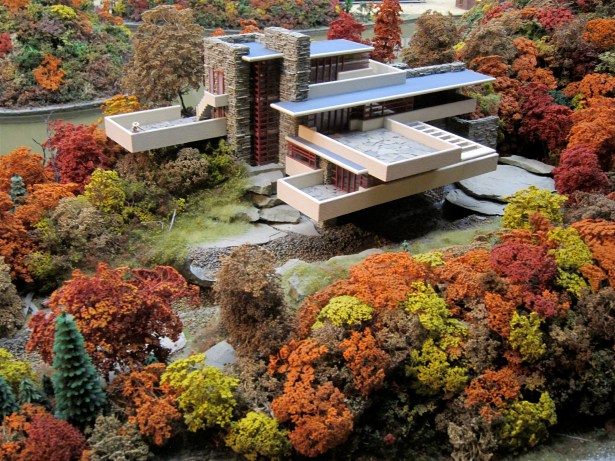 Frank Lloyd Wright's Fallingwater in miniature!